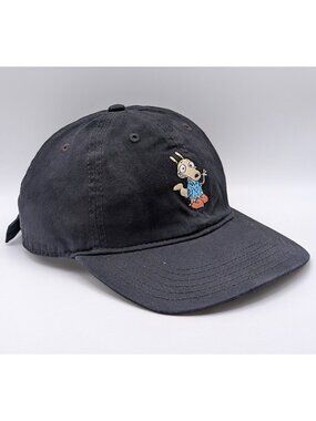 Rockos Modern Life Nickelodeon Unisex Strap Back Hat Black 2018 Reboot 90s Kid